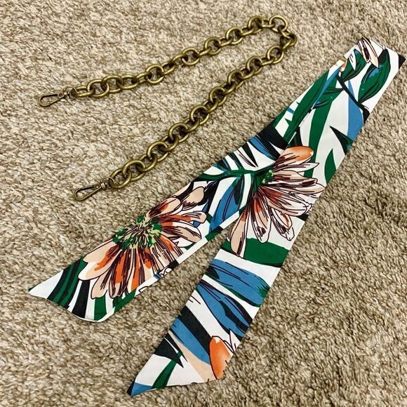 Handsewn Genuine Cowhide Floral Embossed Double Kiss-lock Bag & 2 Chain Styles - Picture 13 of 16